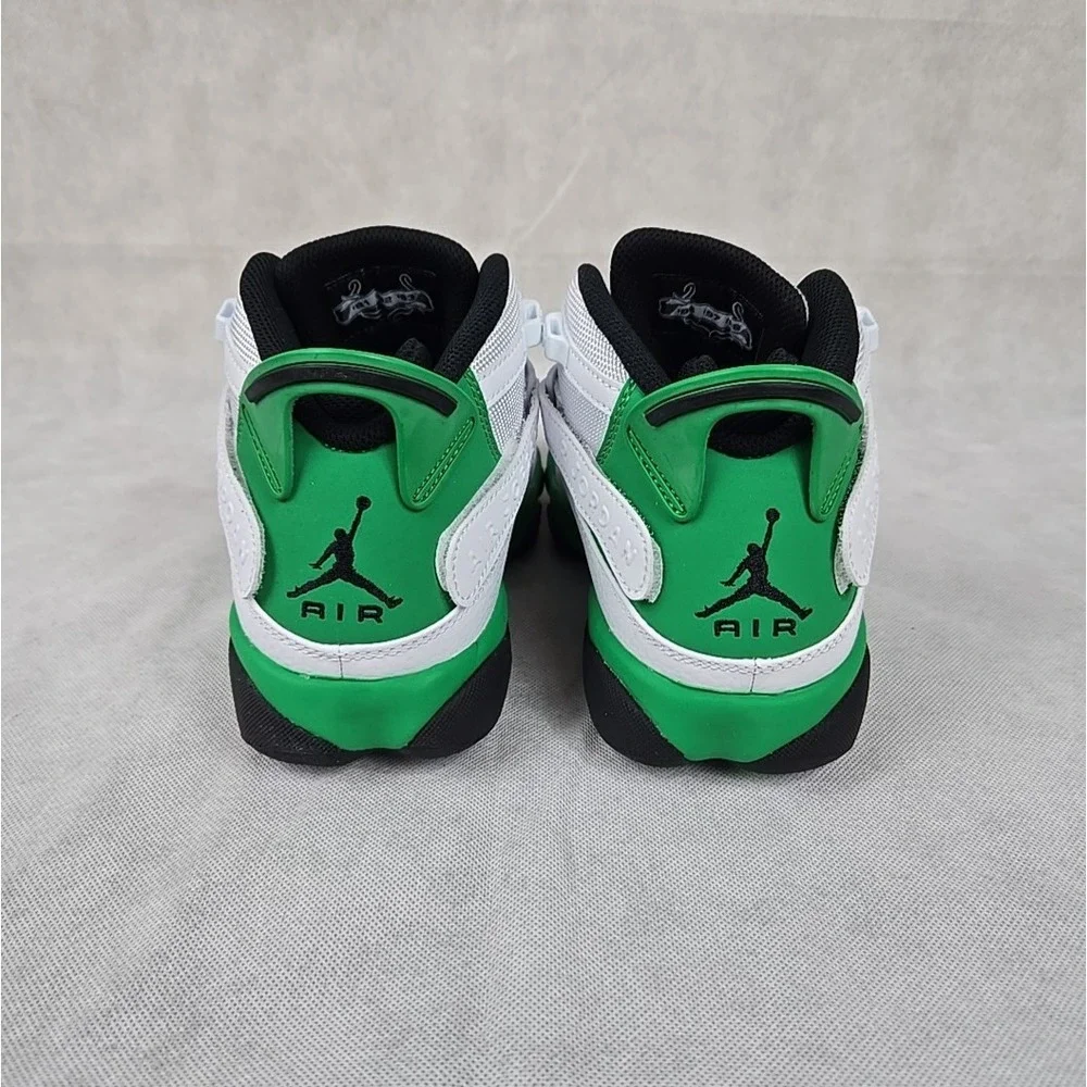 Nike Mens Size 7 Air Jordan 6 Rings Shoes Lucky‎ Green Sneakers 322992-131 NEW